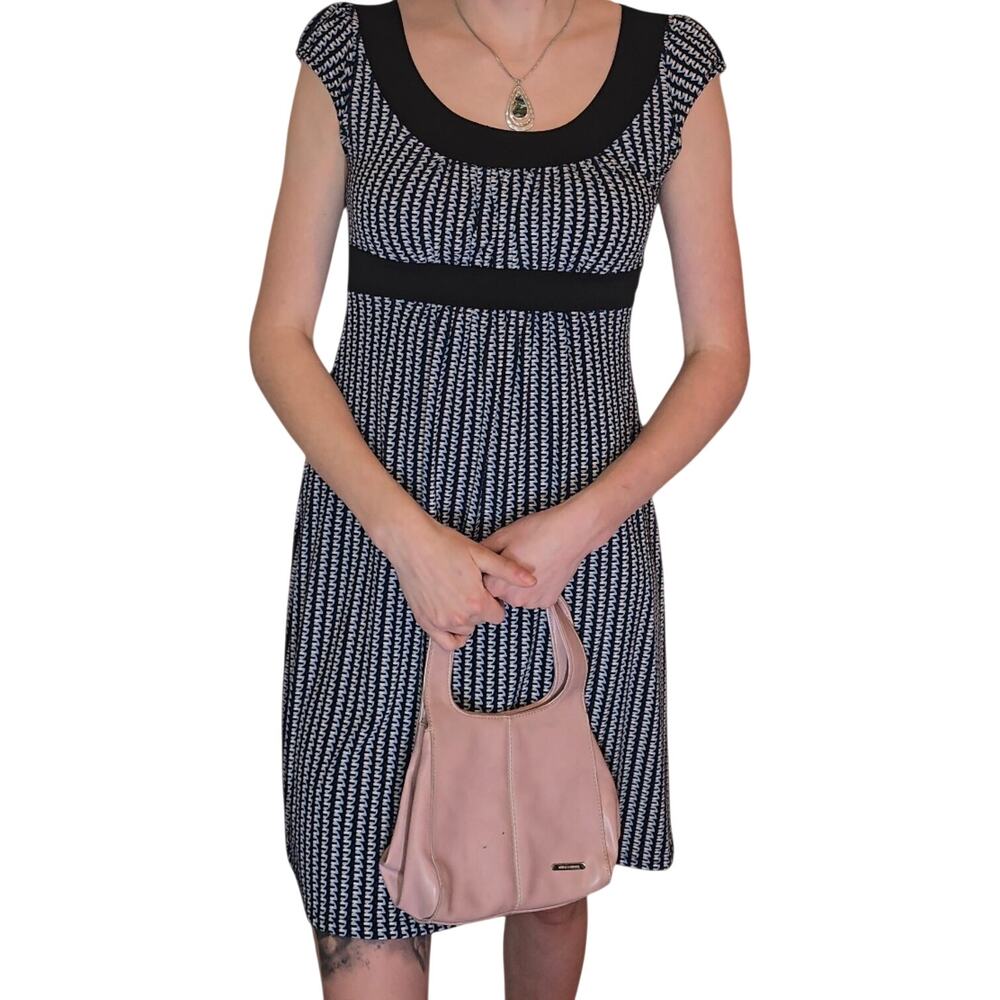 Y2k Empire Waist Dress Cap Sleeve Geoffrey Beene Sport Size S